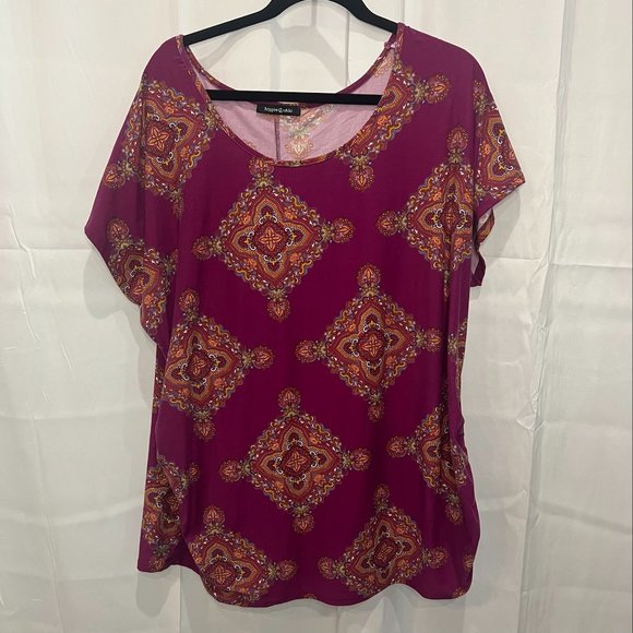 Hippie Chic top Geometric - Picture 1 of 4